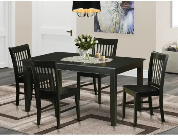 5 PC dinette set-Dinette Table and 4 Dining Chairs