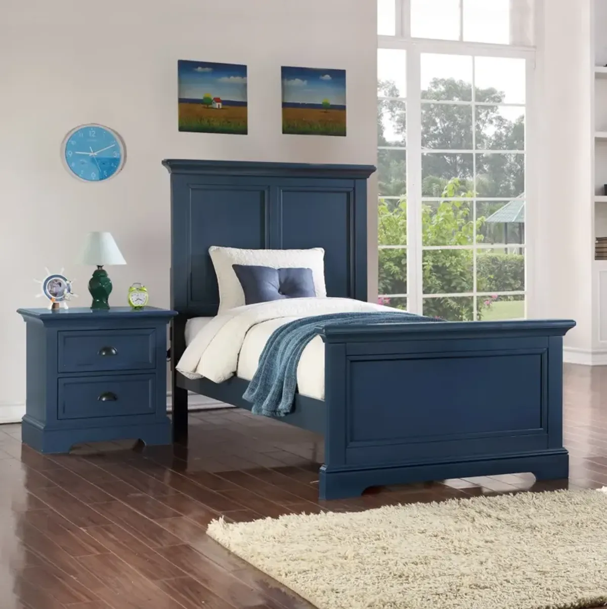 Tamarack Panel Twin Bed in Blue