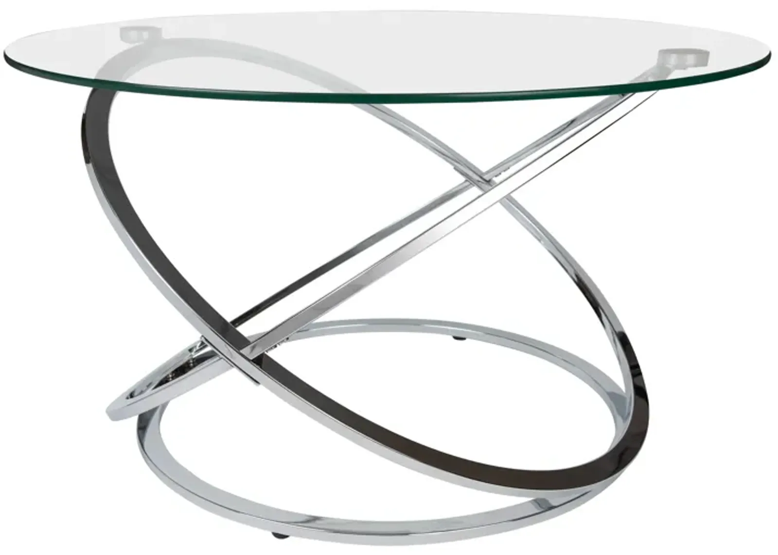 Galaxy Tempered Glass Round Coffee Table