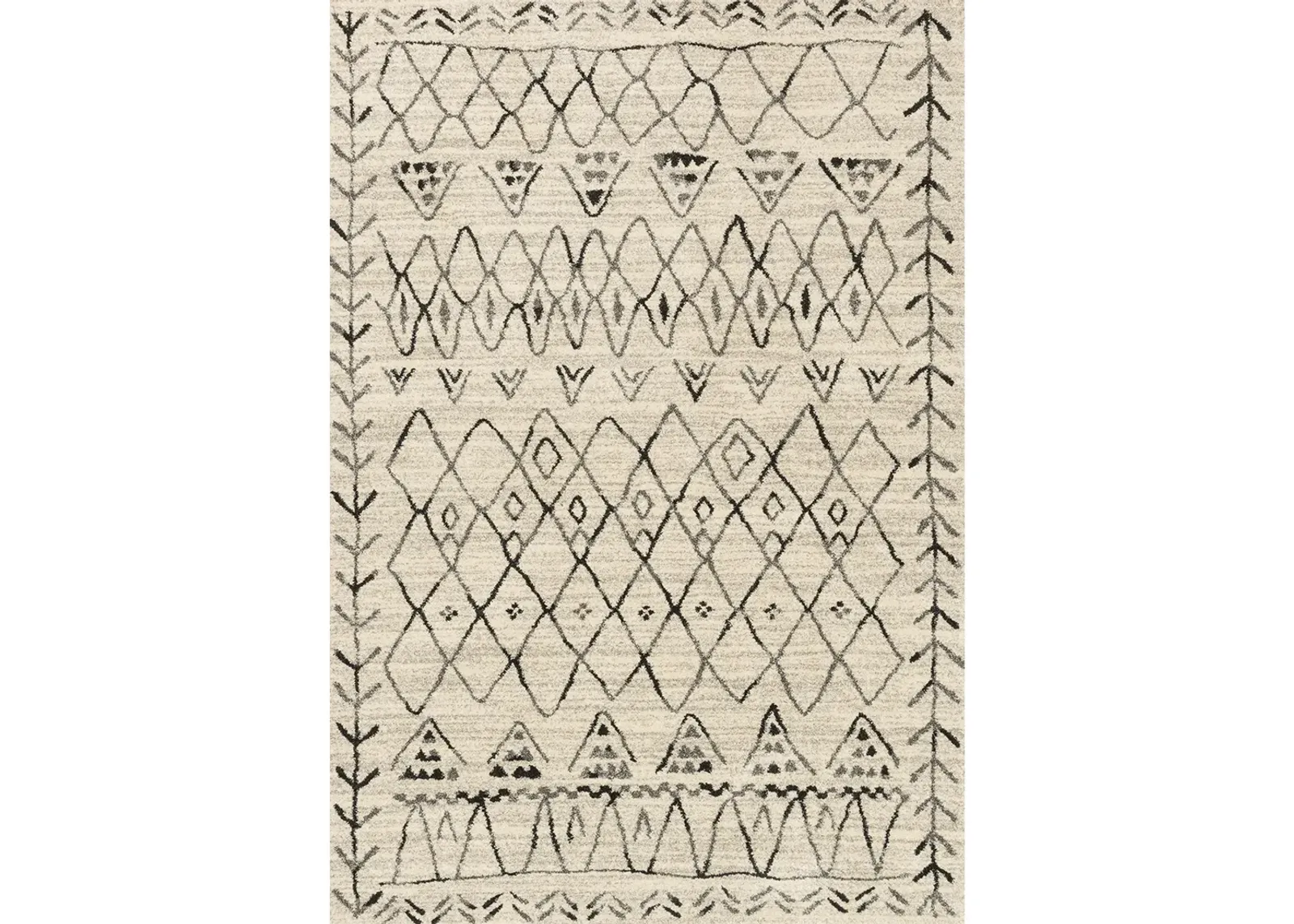 Emory EB09 Black/Ivory 2'5" x 7'7" Rug