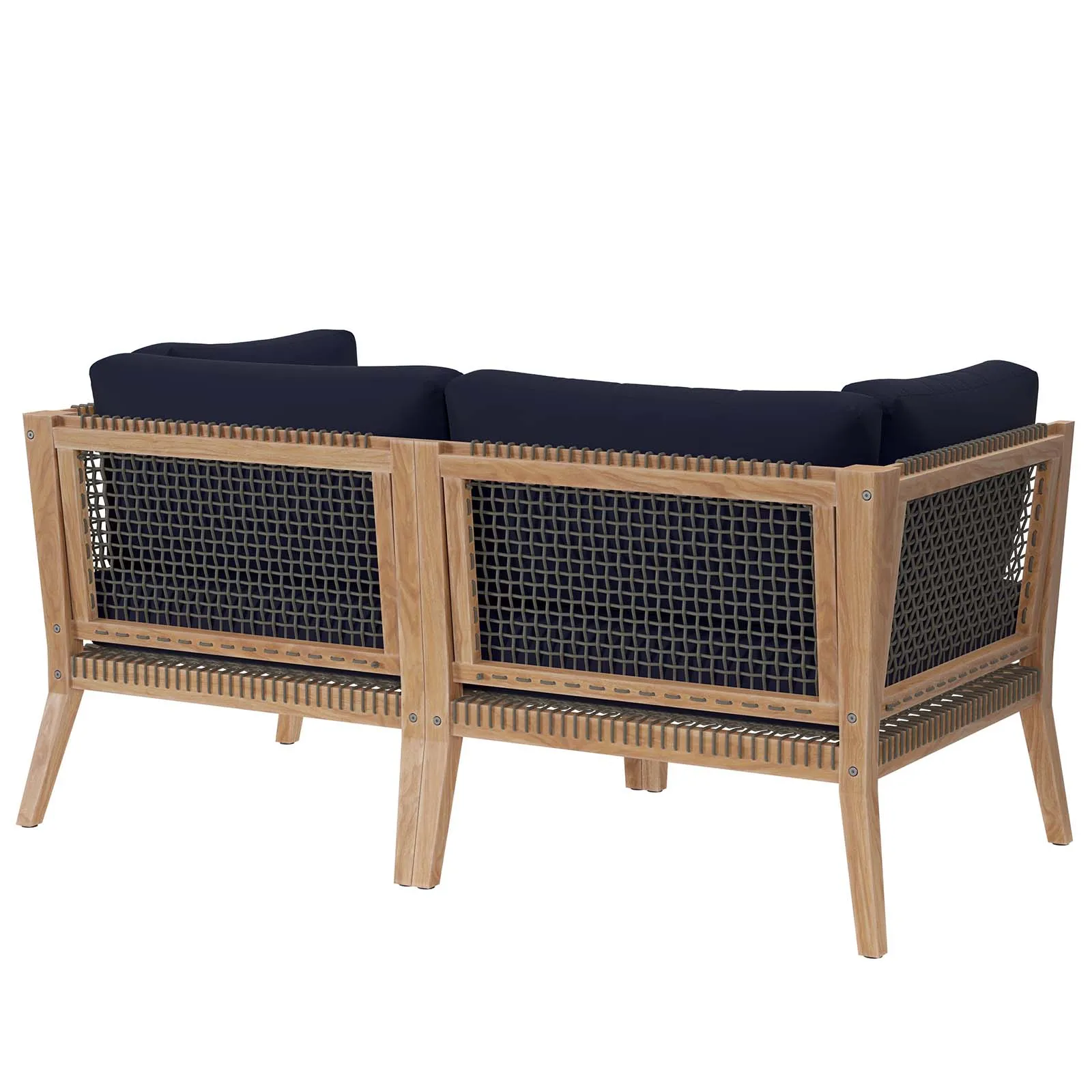 Modway - Clearwater Outdoor Patio Teak Wood Loveseat