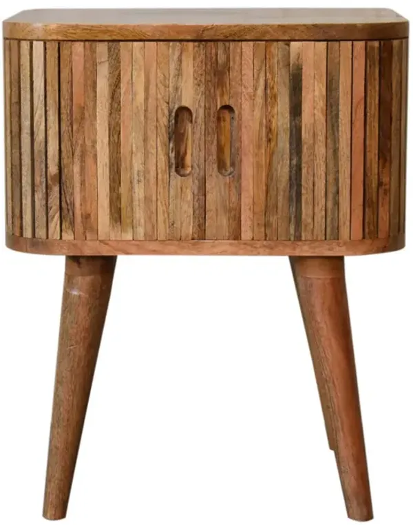 Mokka Solid wood 1 Drawer Oak-ish Nightstand