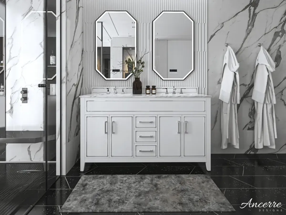 Aspen 60 in. Bath Vanity Set in White