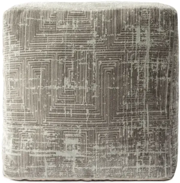 Upholstered Polyester Blend Ottoman for Bedroom or Lounge Accent