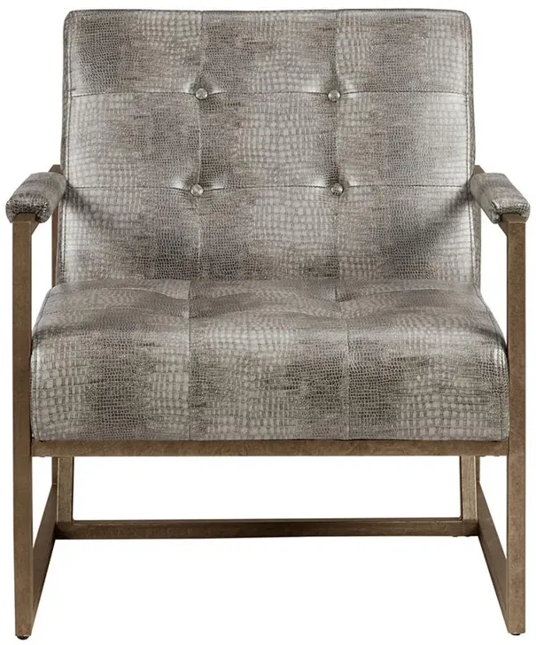 Belen Kox Grey Snakeskin Lounge Chair, Belen Kox