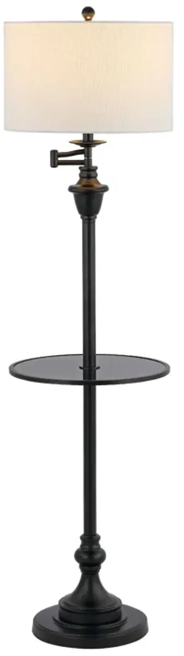 Cora Metal/Glass LED Side Table and Floor Lamp