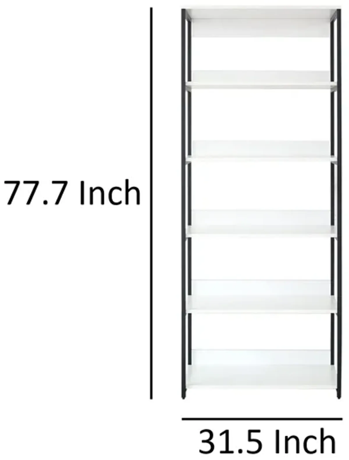 Cox Tall Modular Closet System, 5 Storage Shelves and Black Metal Frame