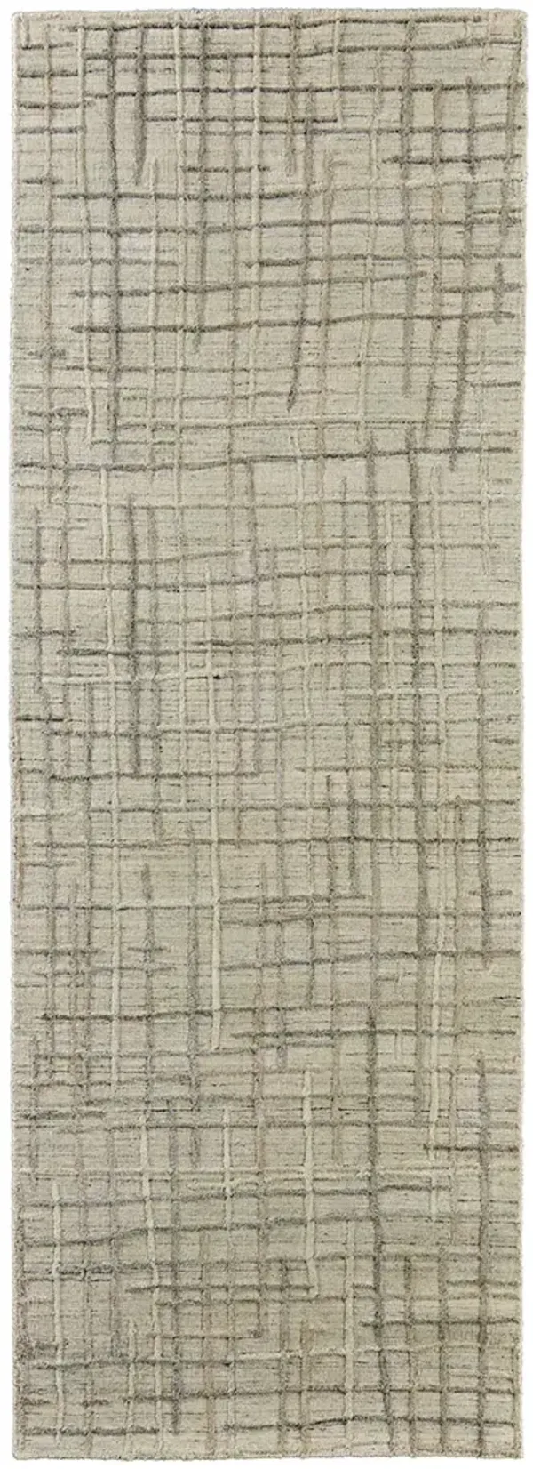Kirkwood T8001 Beige/Silver 2'9" x 8' Runner Rug By Thom Filcia