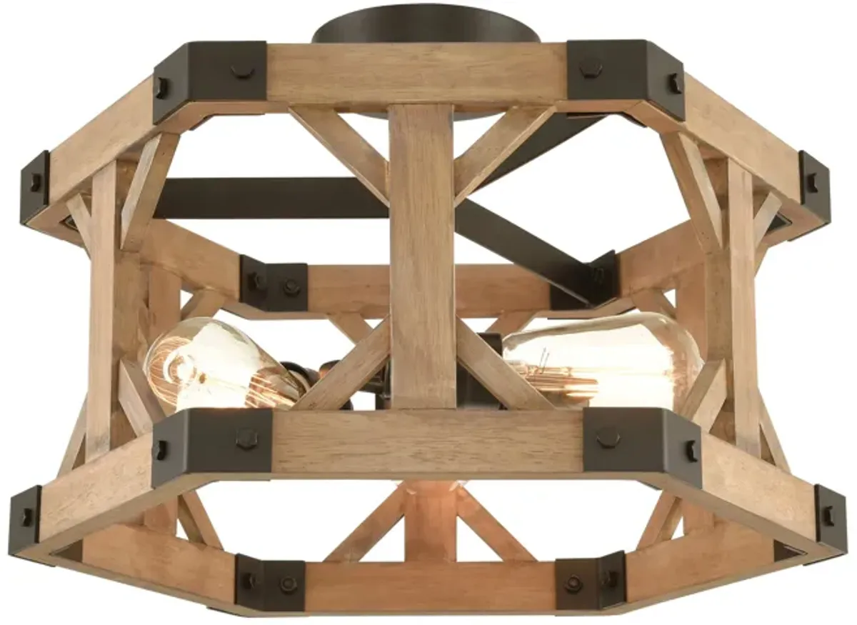 Structure 3-Light Semi Flush Mount