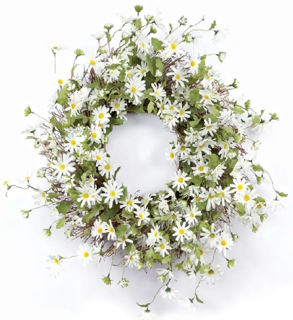 Daisy Floral Wreath for Home Decor and Seasonal Arrangements