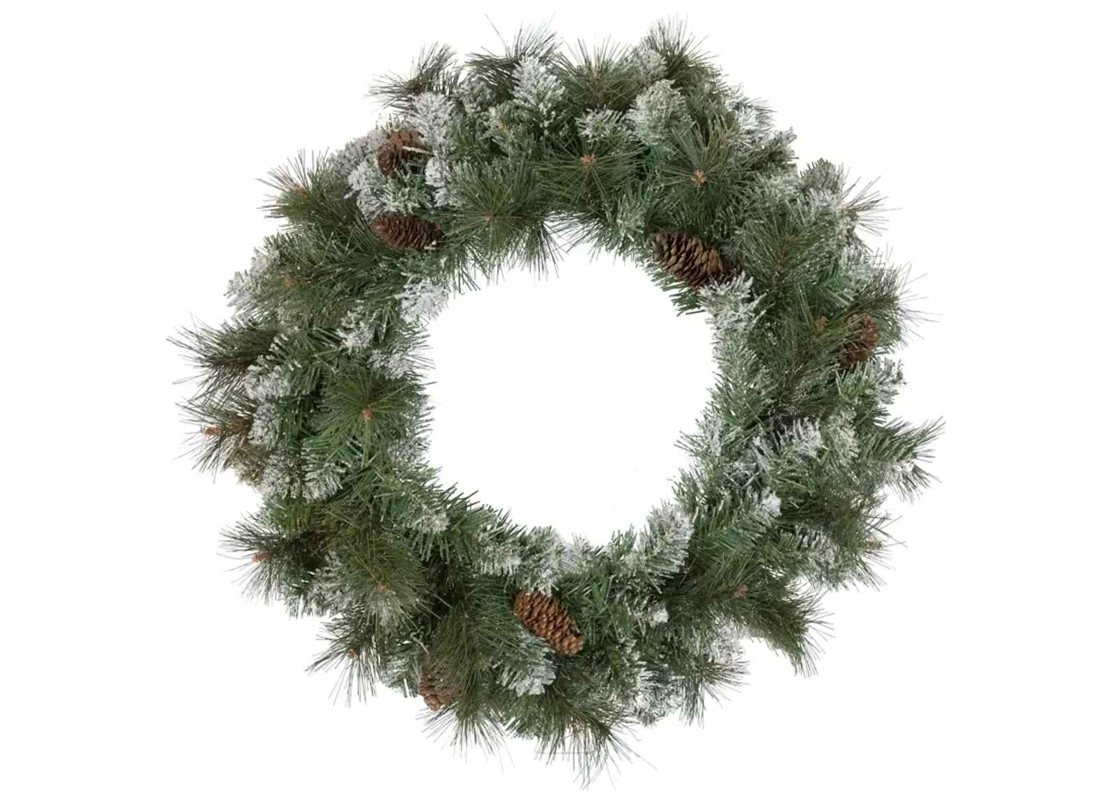 Snow Valley Pine Artificial Christmas Wreath  24-Inch  Unlit