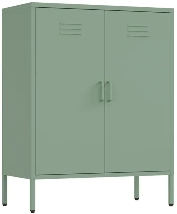 Naomi Green Accent Cabinet