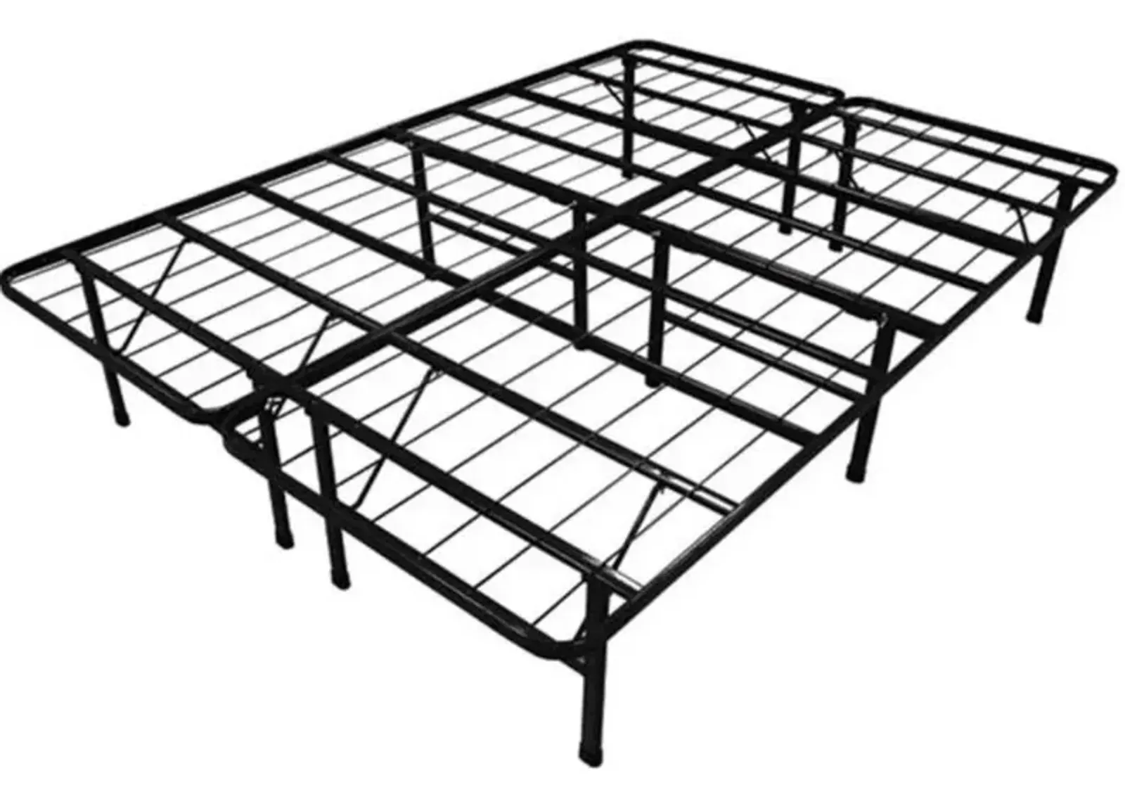 Hivvago King-size Steel Folding Metal Platform Bed Frame