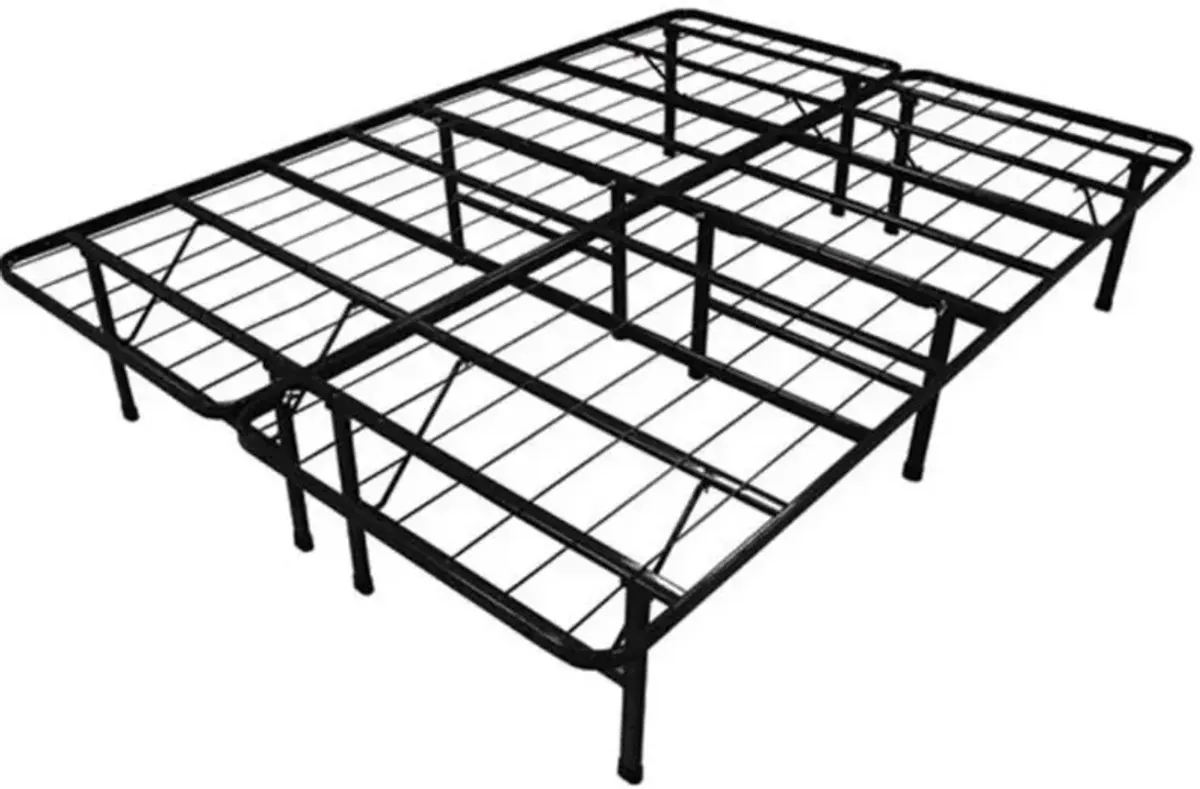 Hivvago King-size Steel Folding Metal Platform Bed Frame