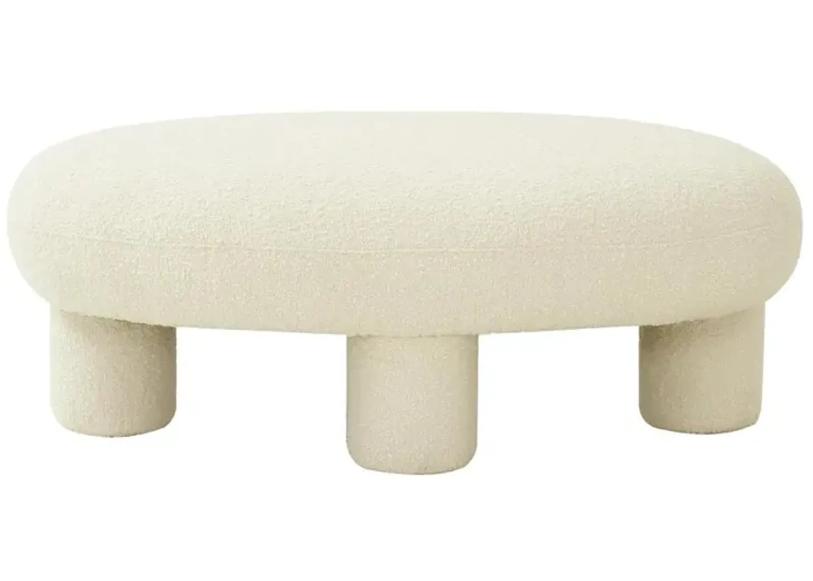 Belen Kox Trendy Boucle Upholstered Ottoman, Belen Kox