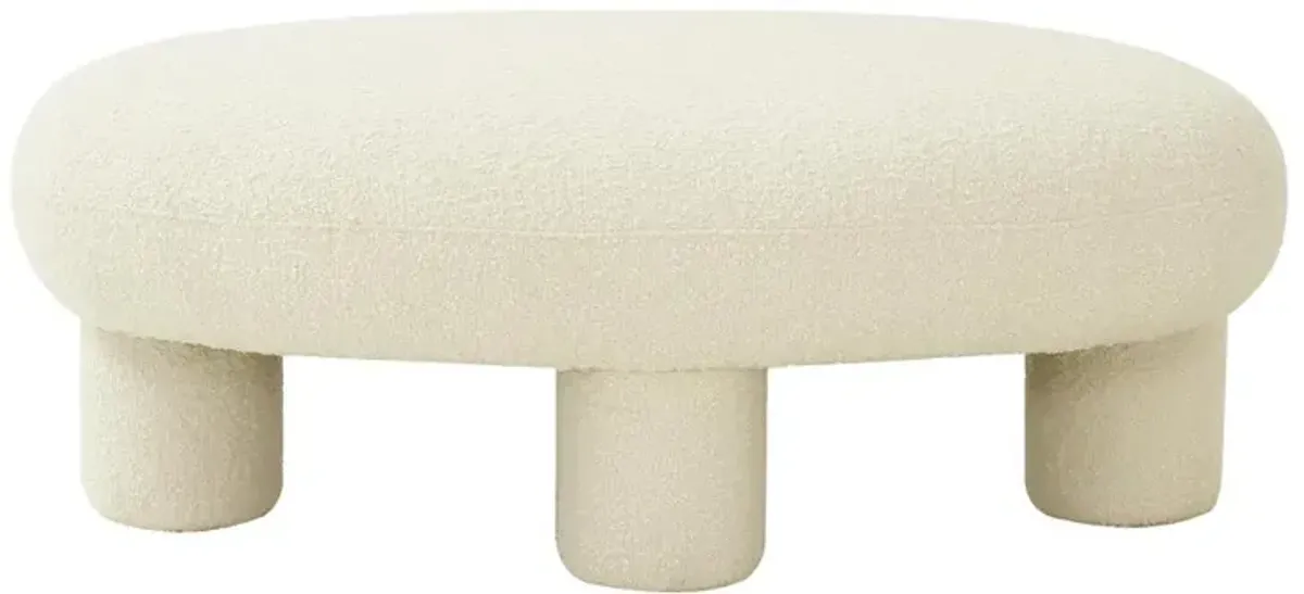 Belen Kox Trendy Boucle Upholstered Ottoman, Belen Kox