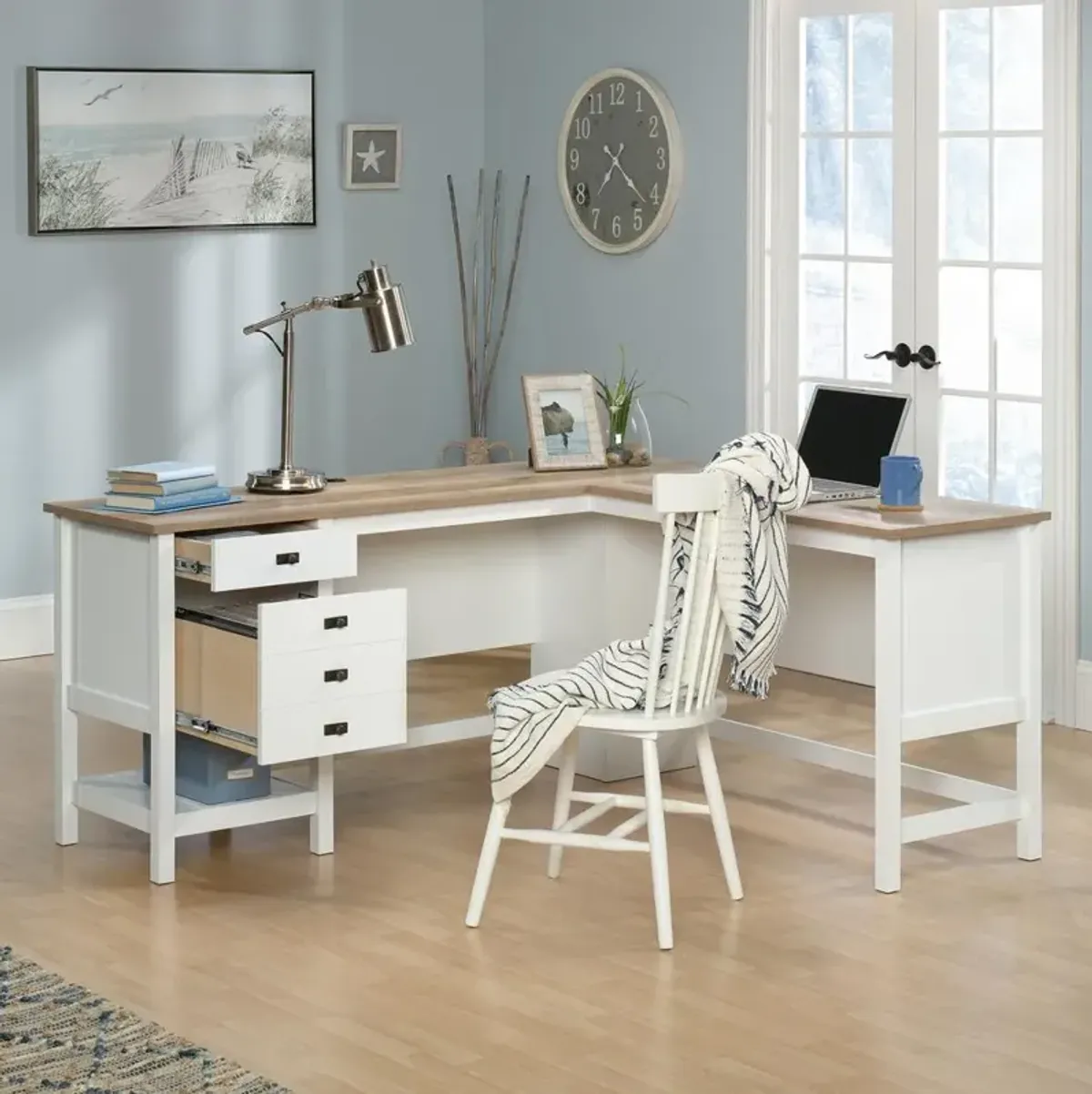 Sauder Cottage Road L Desk Sw