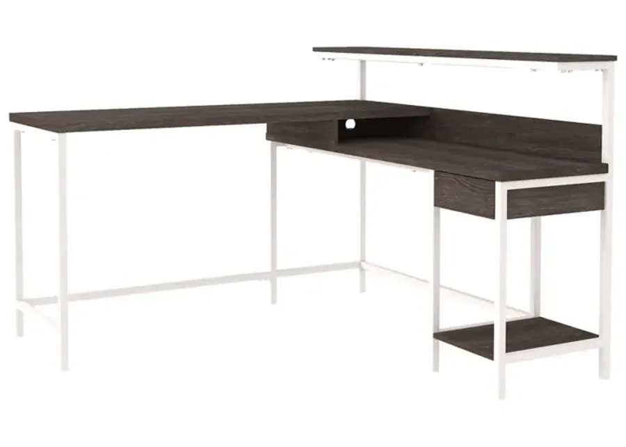 Dorrinson L-Desk with Storage