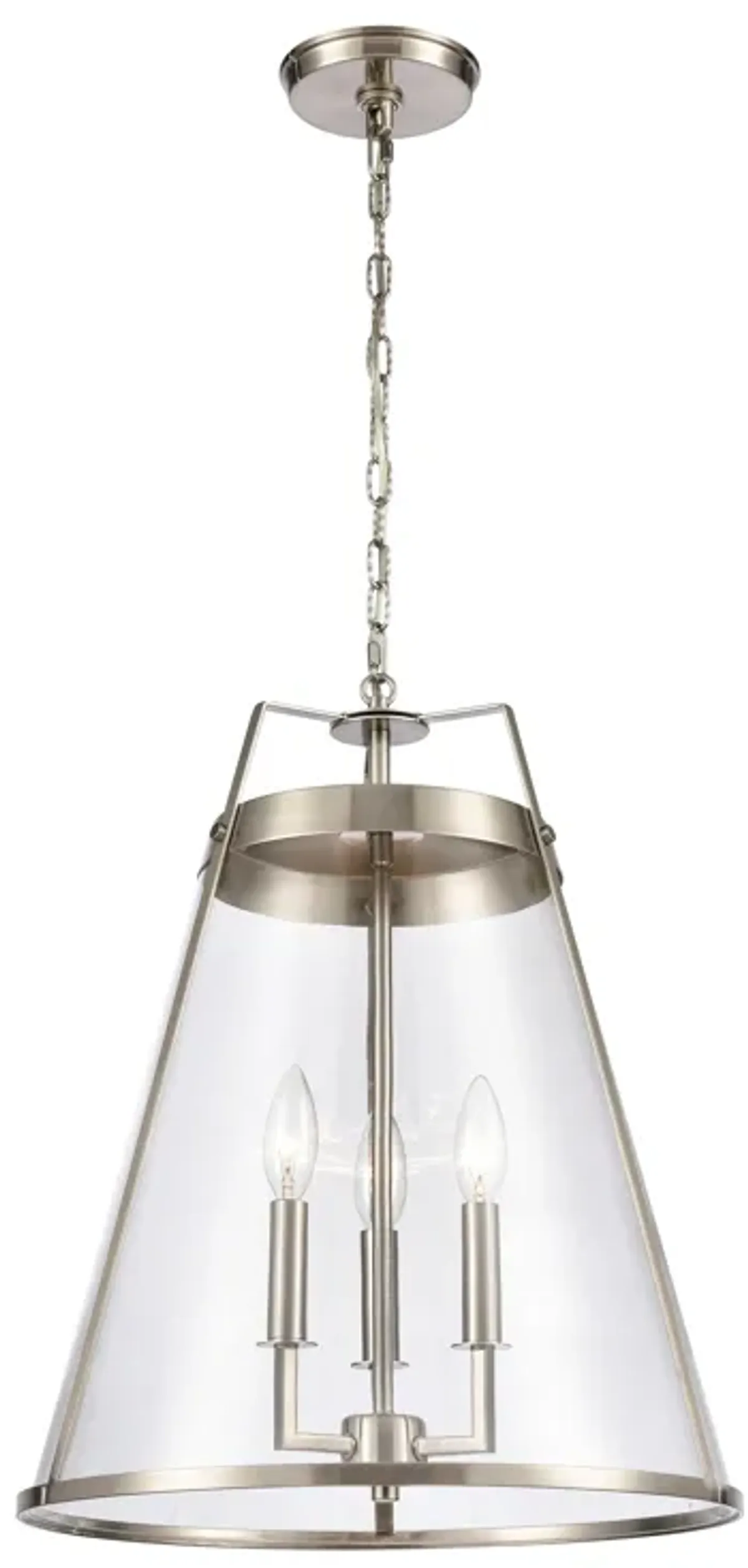 Judy 16'' Wide Silver 3-Light Pendant