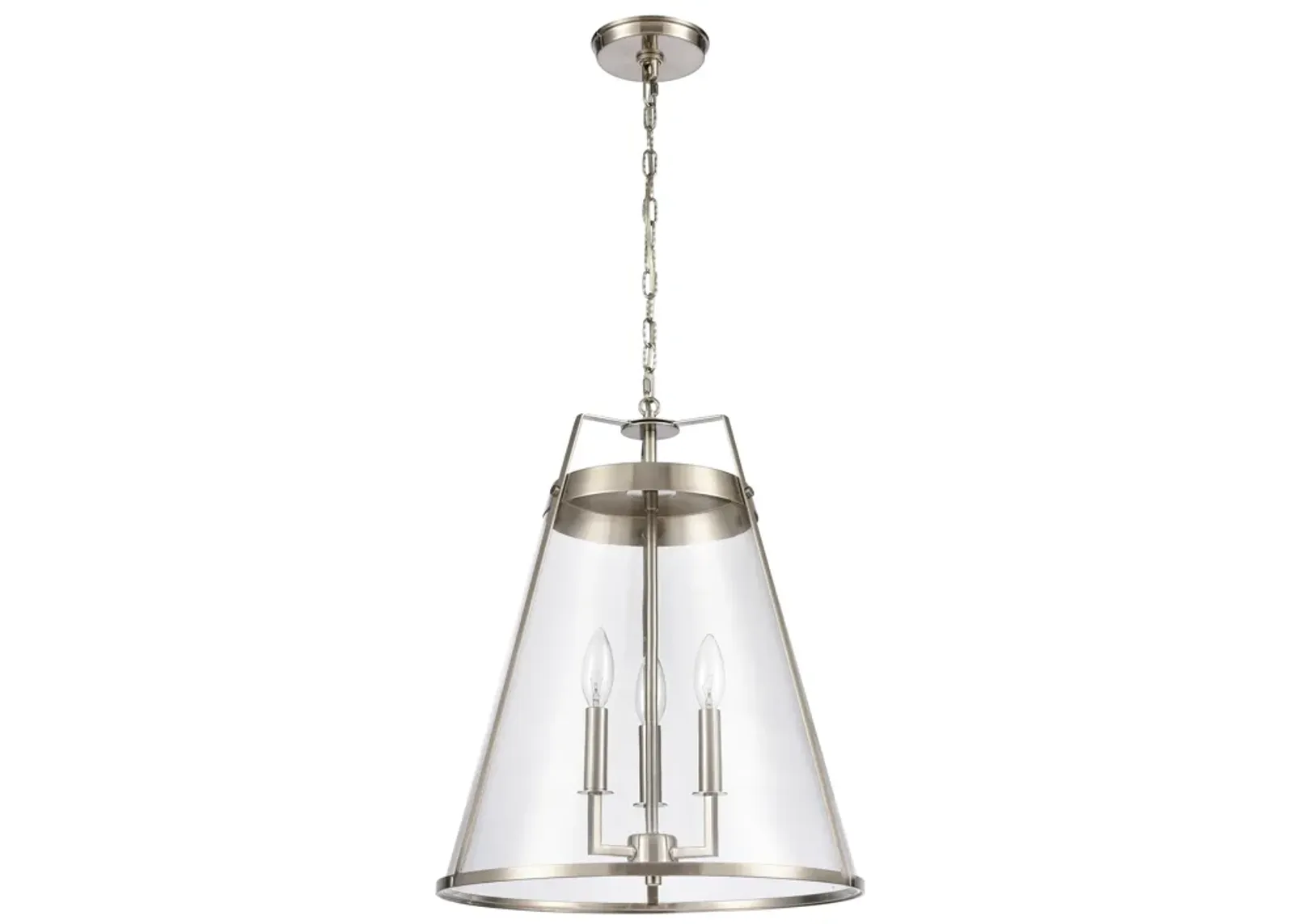 Judy 16'' Wide Silver 3-Light Pendant