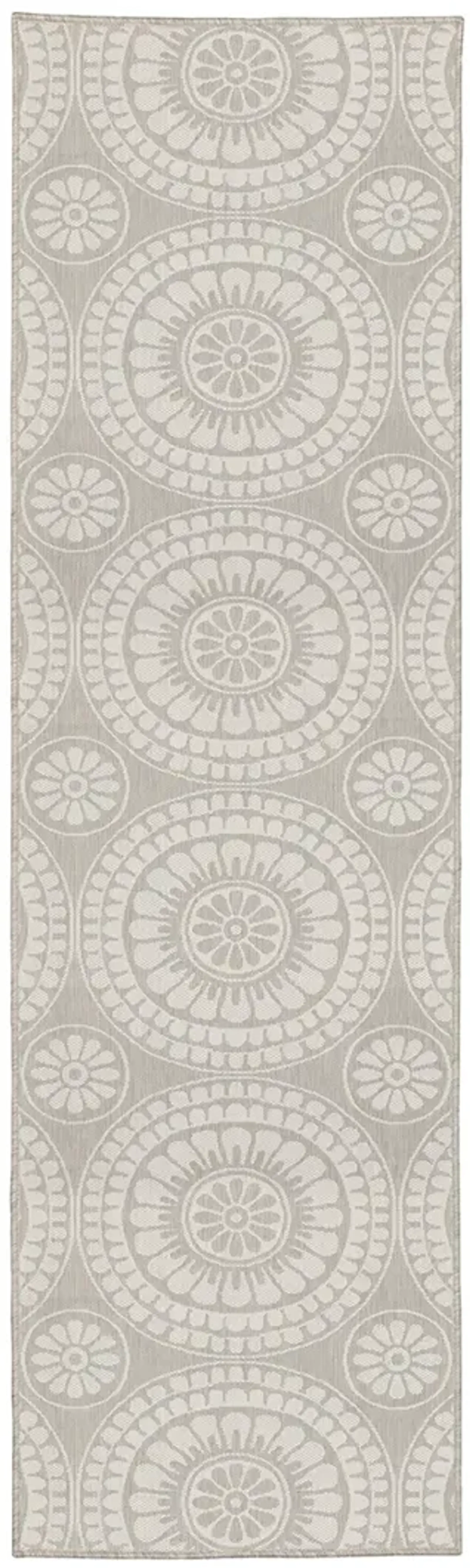 Portofino 1'10" x 7'3" Grey Rug