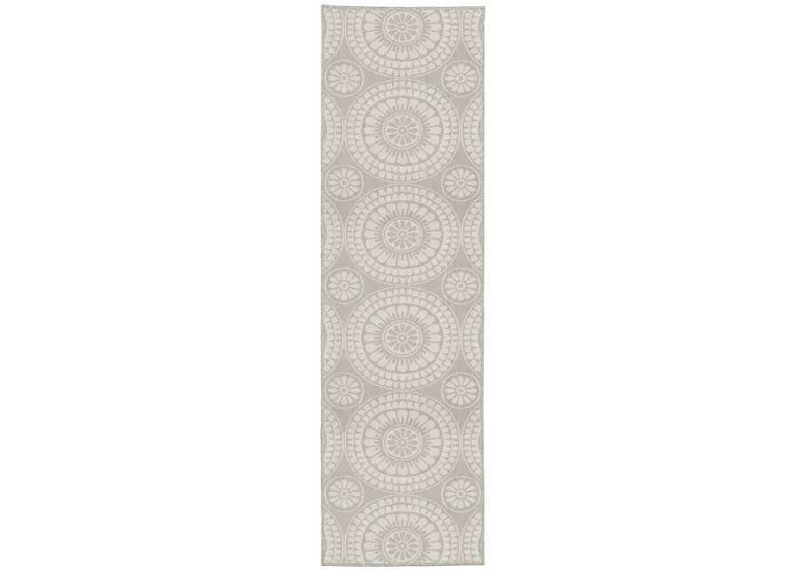 Portofino 1'10" x 7'3" Grey Rug