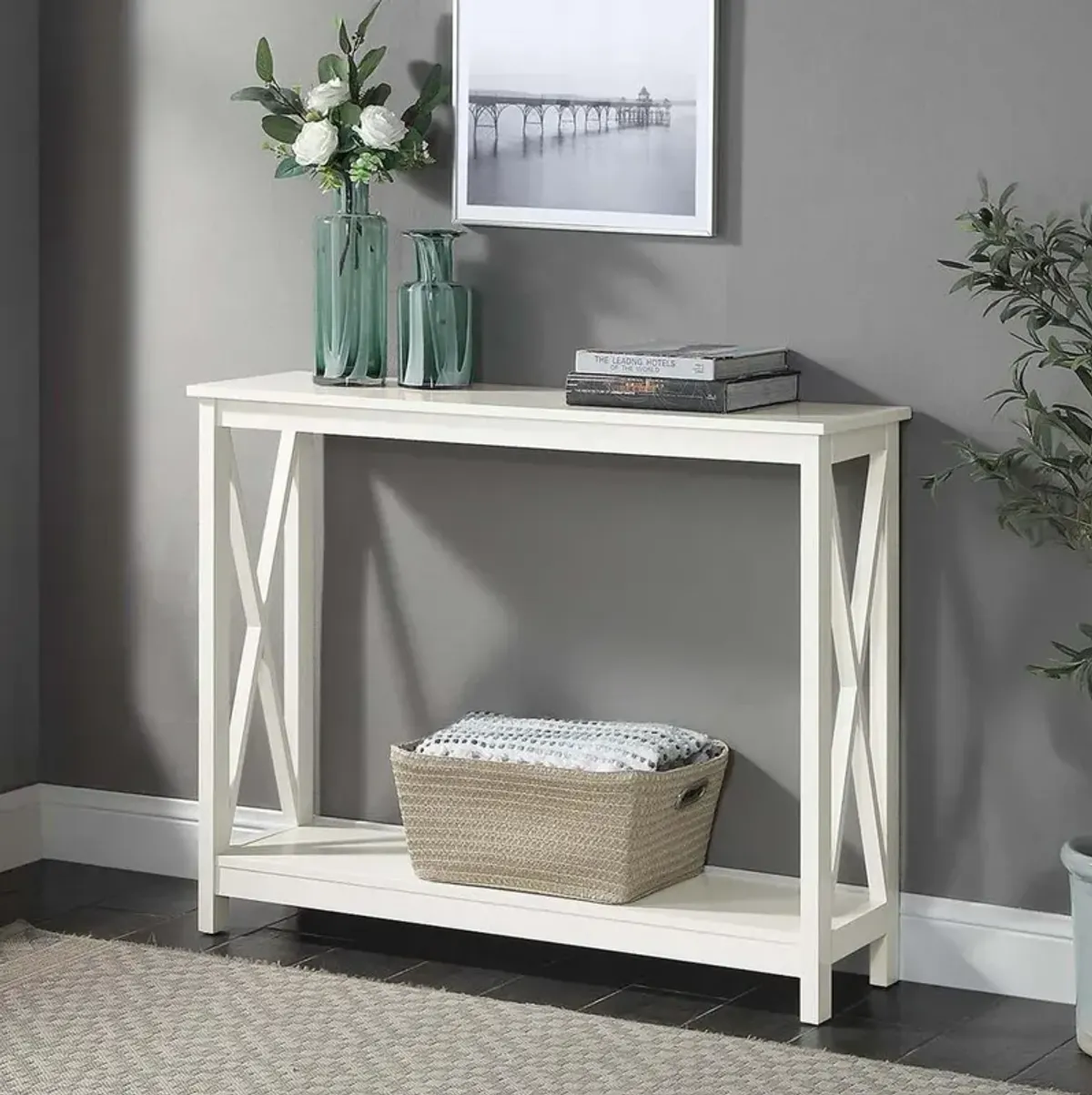 Convience Concept, Inc. Oxford Console Table with Shelf