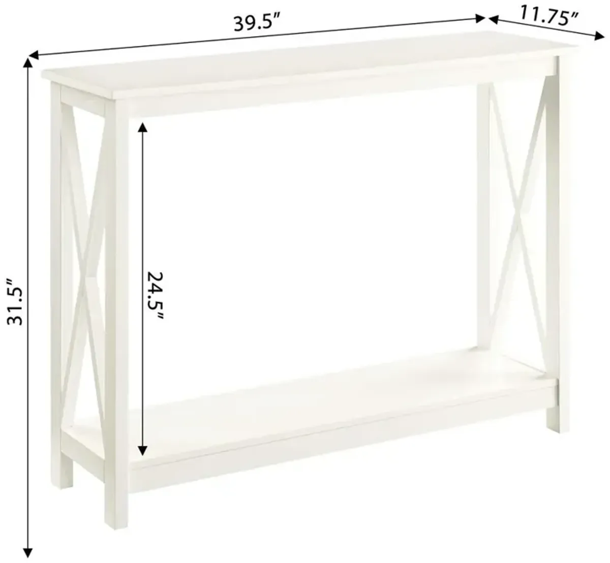 Convience Concept, Inc. Oxford Console Table with Shelf