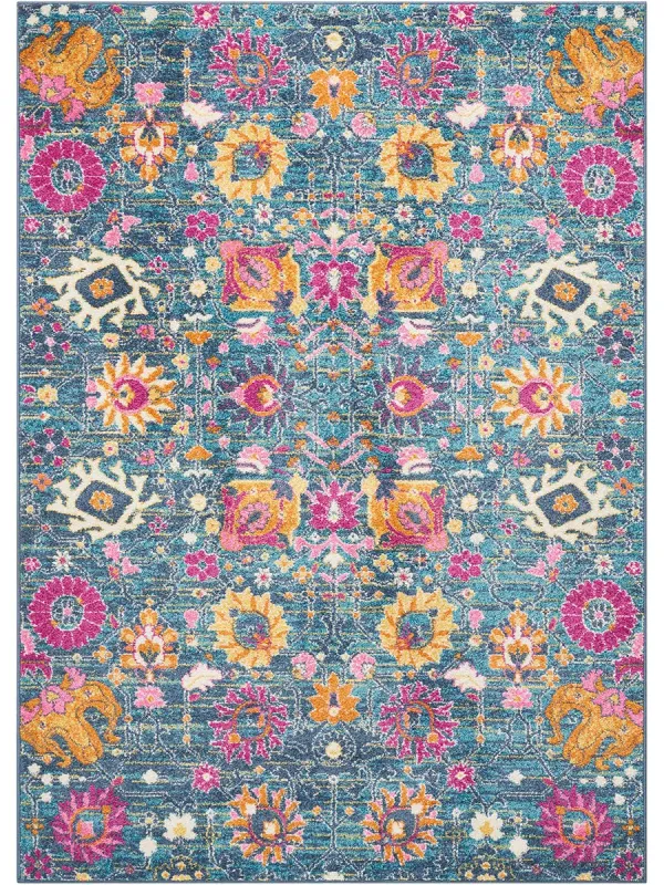 Passion PSN01 Denim 5' x Round Rug