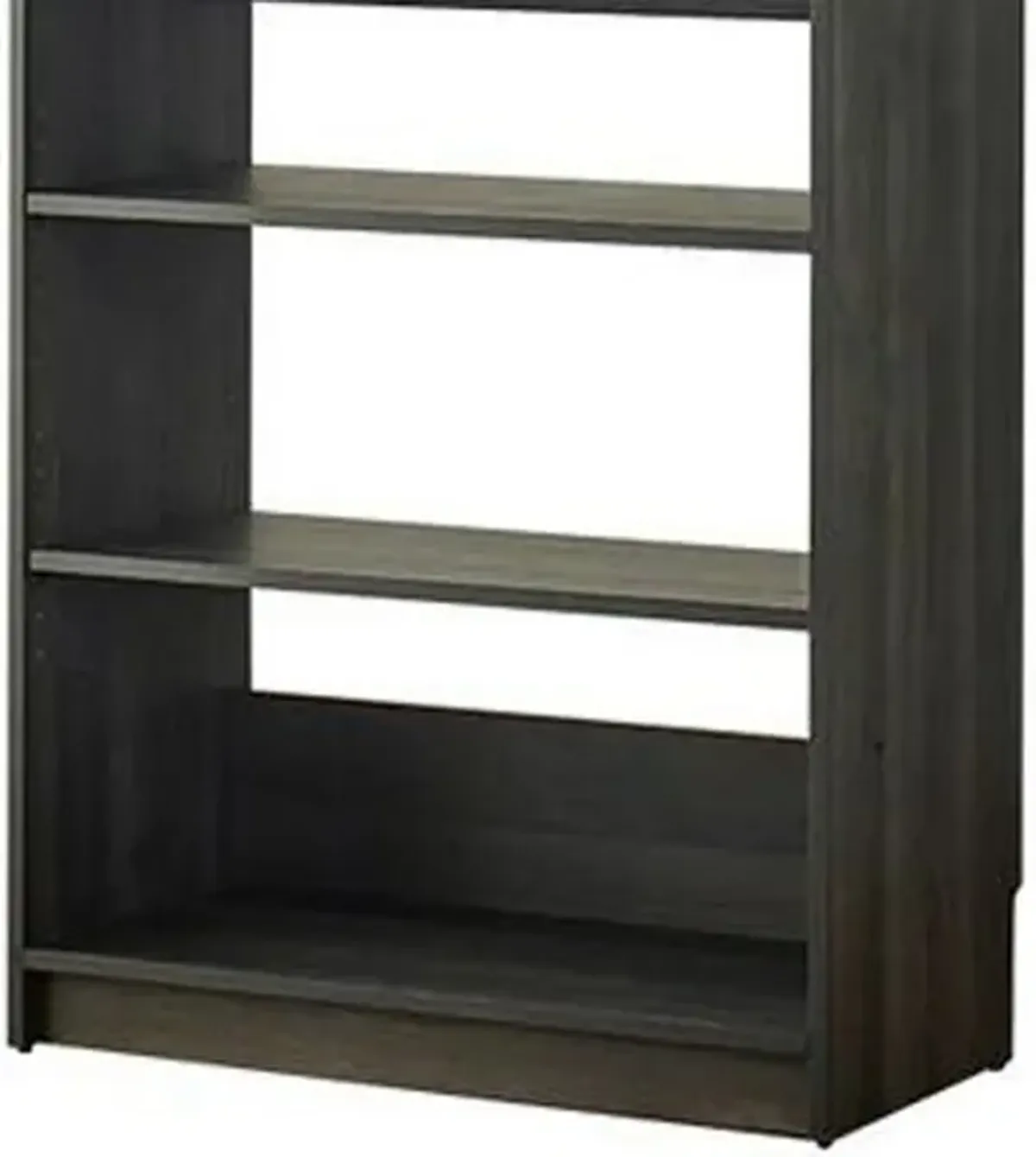 Dee Modular Closet System, 5 Tier Storage Shelves, Black Wood Finish