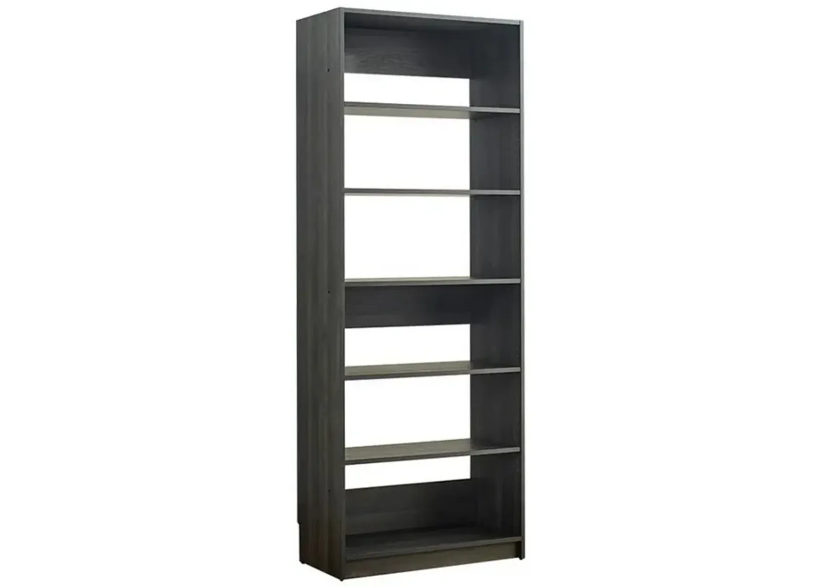 Dee Modular Closet System, 5 Tier Storage Shelves, Black Wood Finish