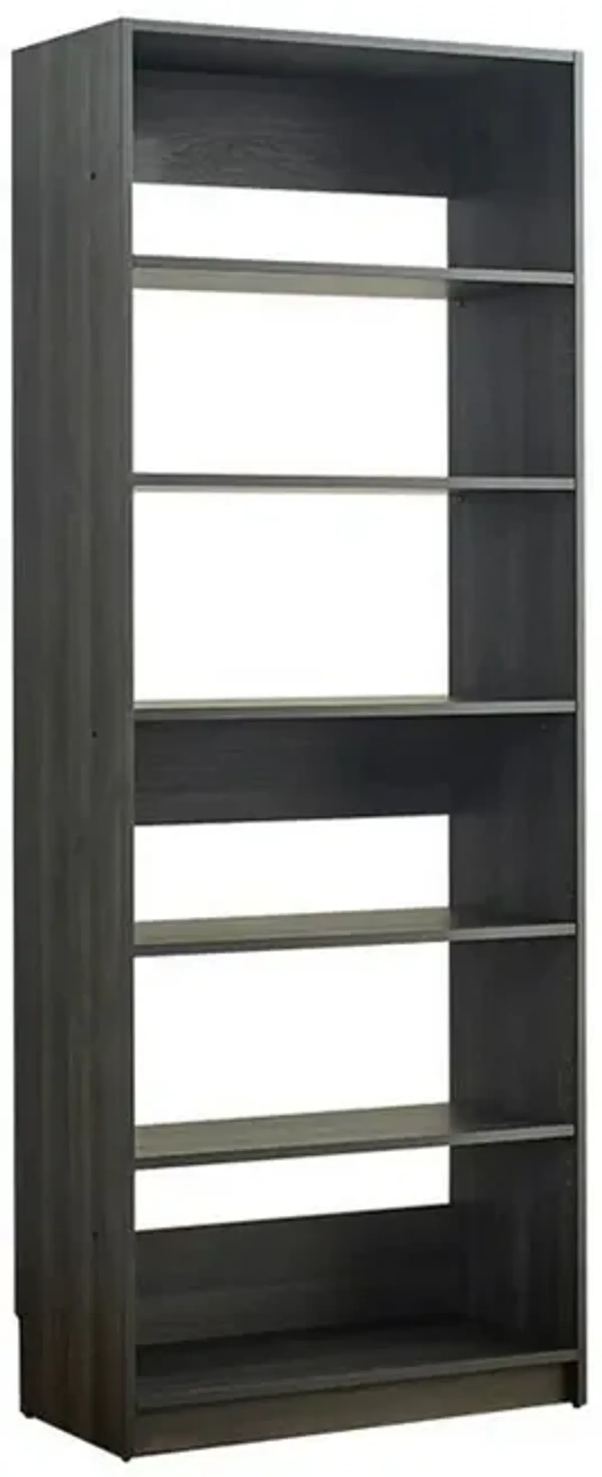 Dee Modular Closet System, 5 Tier Storage Shelves, Black Wood Finish