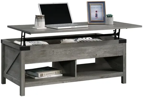 Sauder Bridge Acre Rust Fh Lift Top Coff Tab Mo