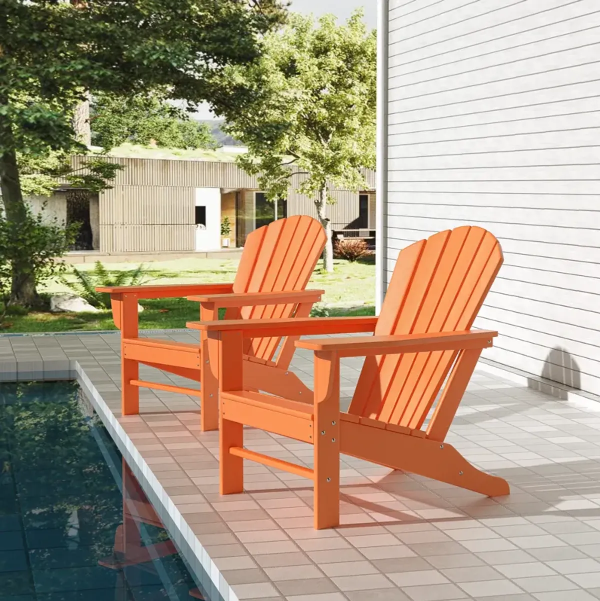 WestinTrends Outdoor Patio Adirondack Chair (Set of 2)