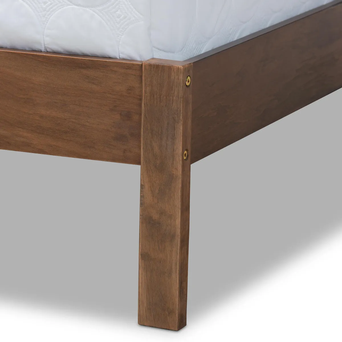 Baxton Studio Anthony Modern and Contemporary Walnut Brown Finished Wood Full Size Panel Bed