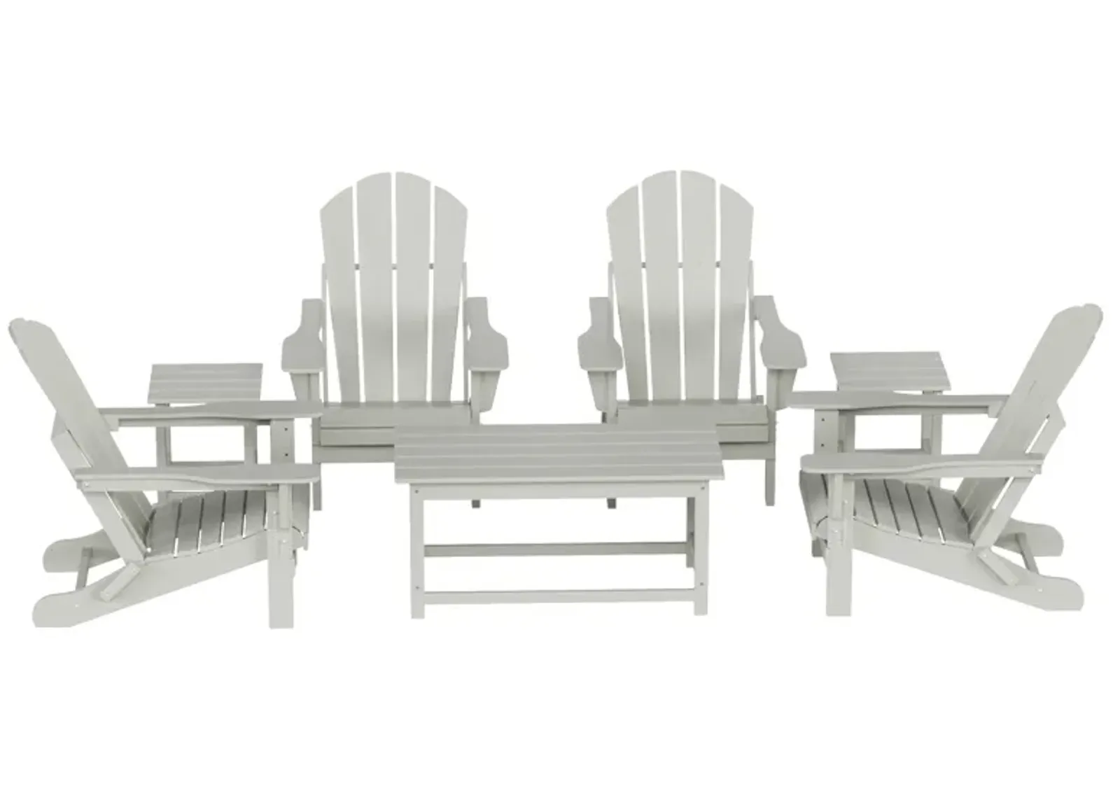 WestinTrends 7-Piece Outdoor Paio Adirondack Conversation Seating Set