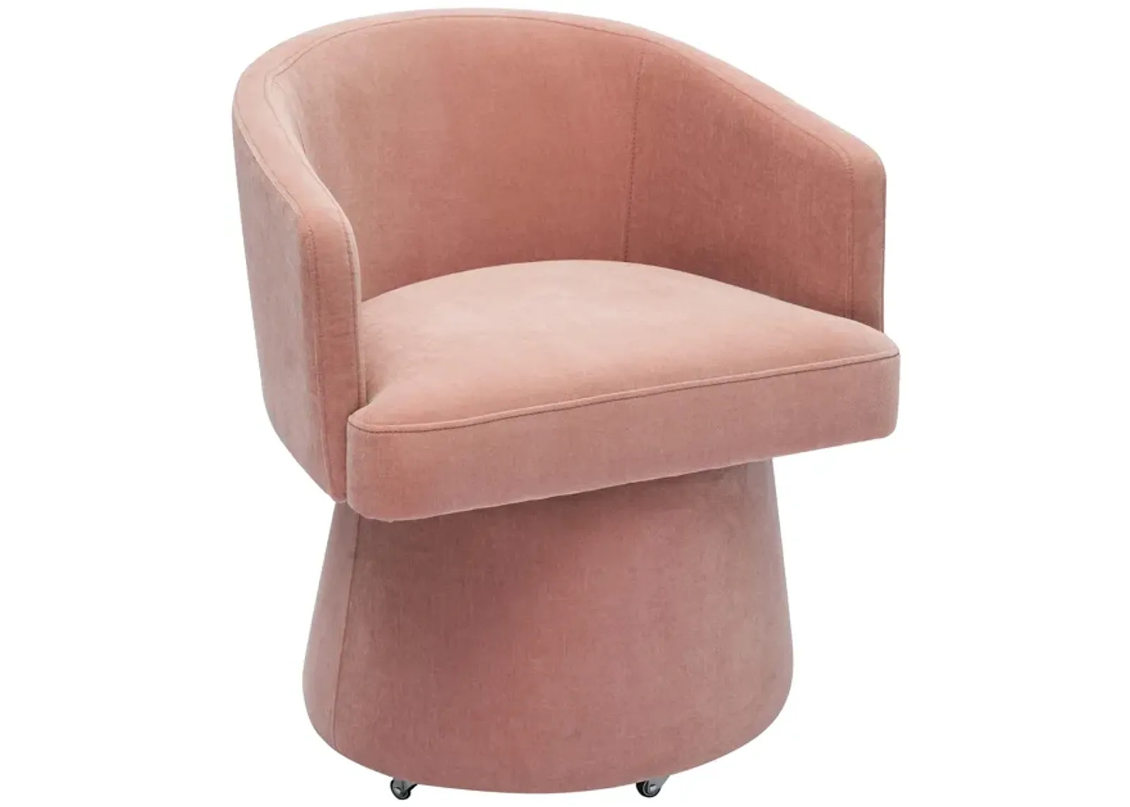 Kristen Pink Rolling Desk Chair