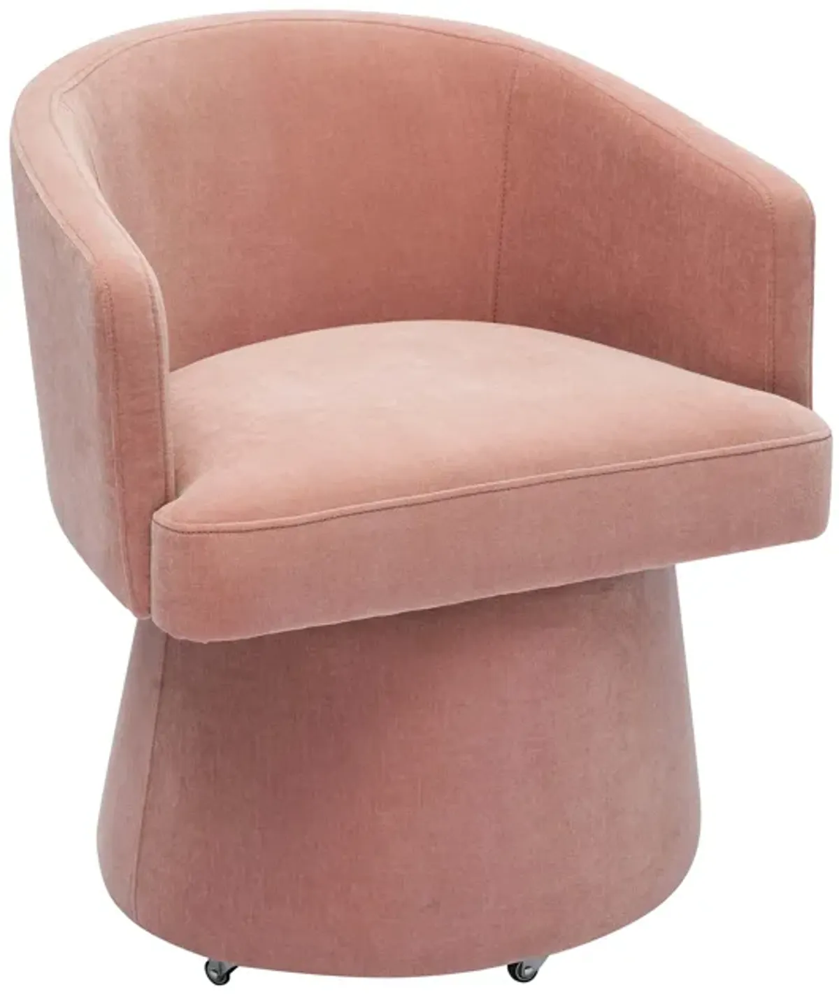 Kristen Pink Rolling Desk Chair