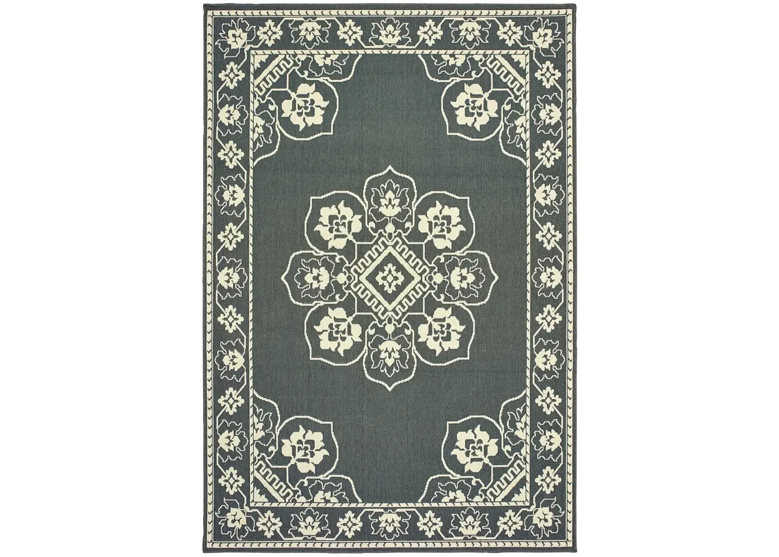 Marina 3'7" x 5'6" Grey Rug