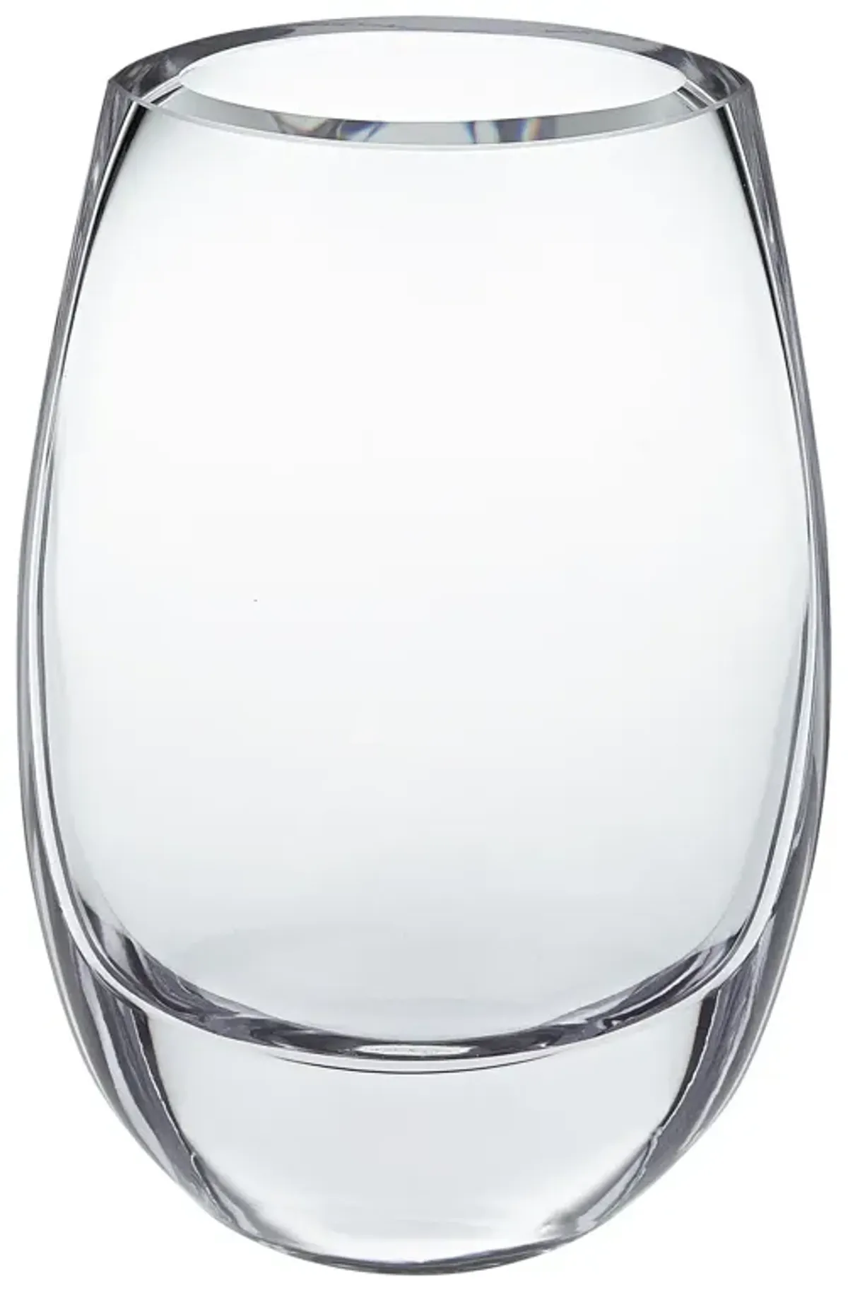 Hivvago 8 Mouth Blown Polish Oval Thick Walled Vase