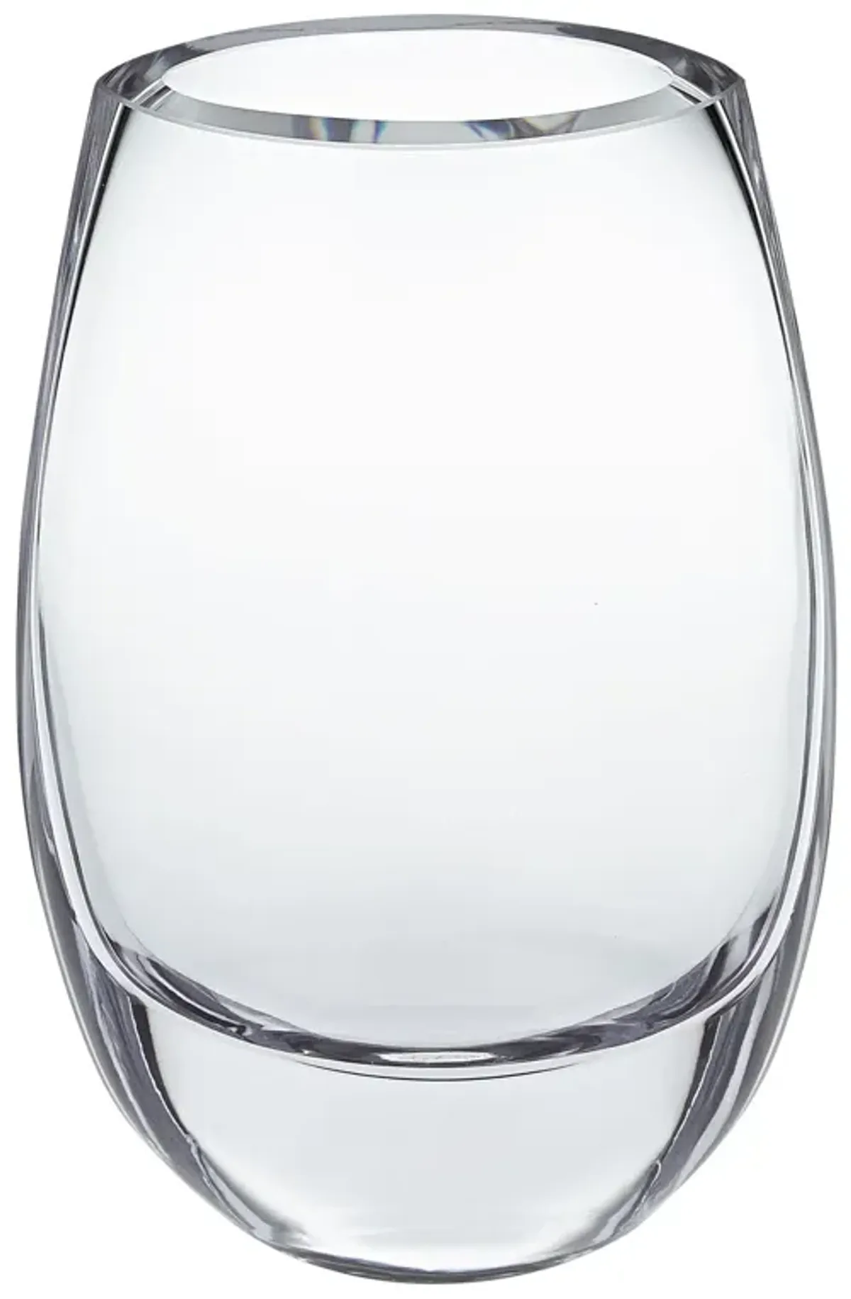 Hivvago 8 Mouth Blown Polish Oval Thick Walled Vase