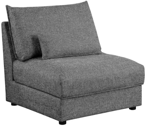 Coaster Co. of America Sasha Upholstered Armless Chair Barely Black