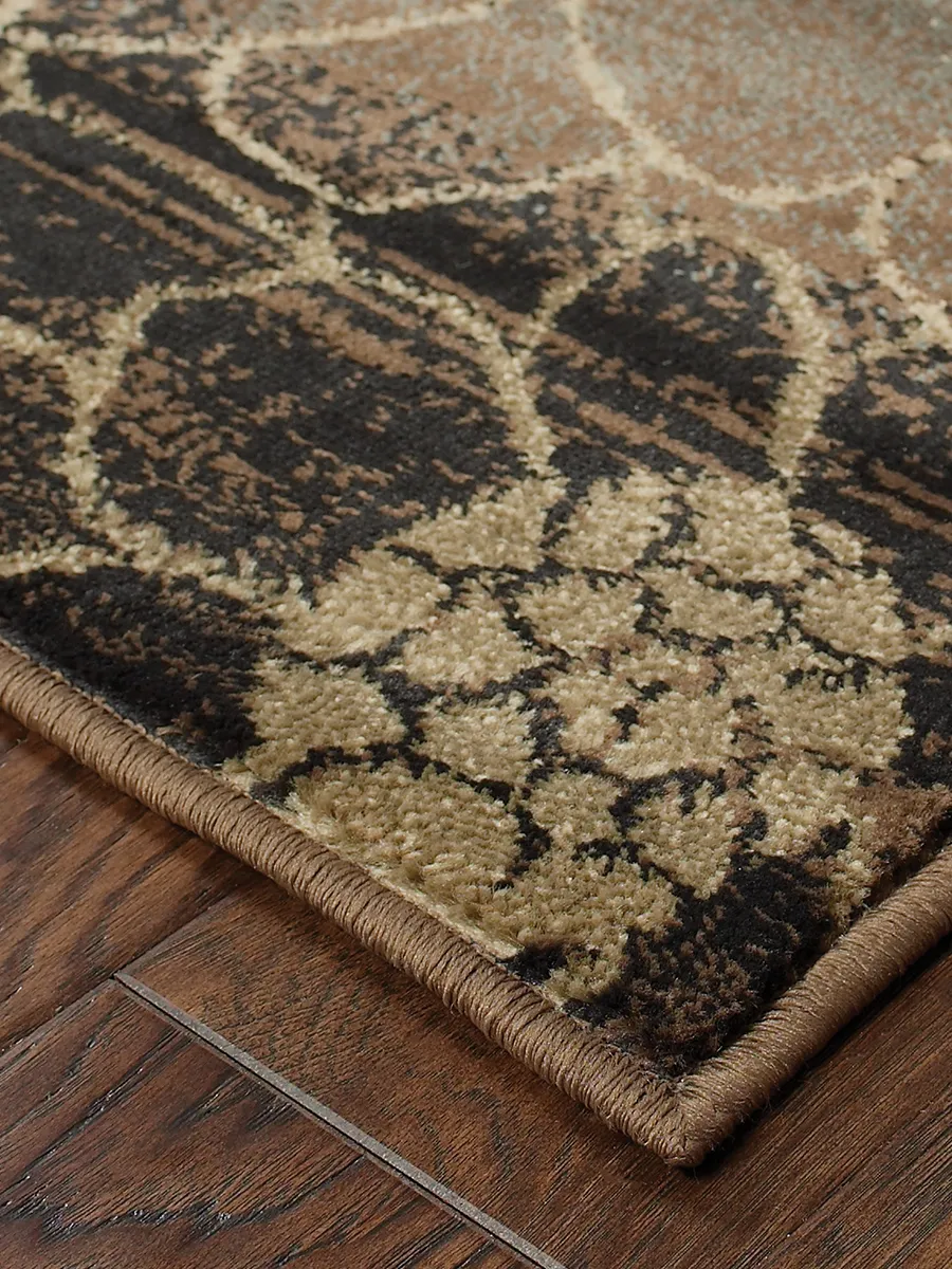 Hudson 7'8" x 10'10" Brown Rug