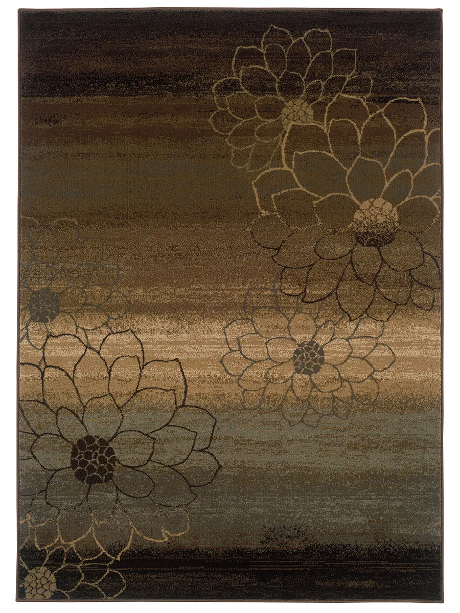 Hudson 7'8" x 10'10" Brown Rug