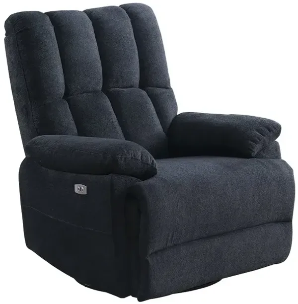 Alexent Dual Motor Power Lift Recliner Chair With USB Port, Fabric Upholstered Black