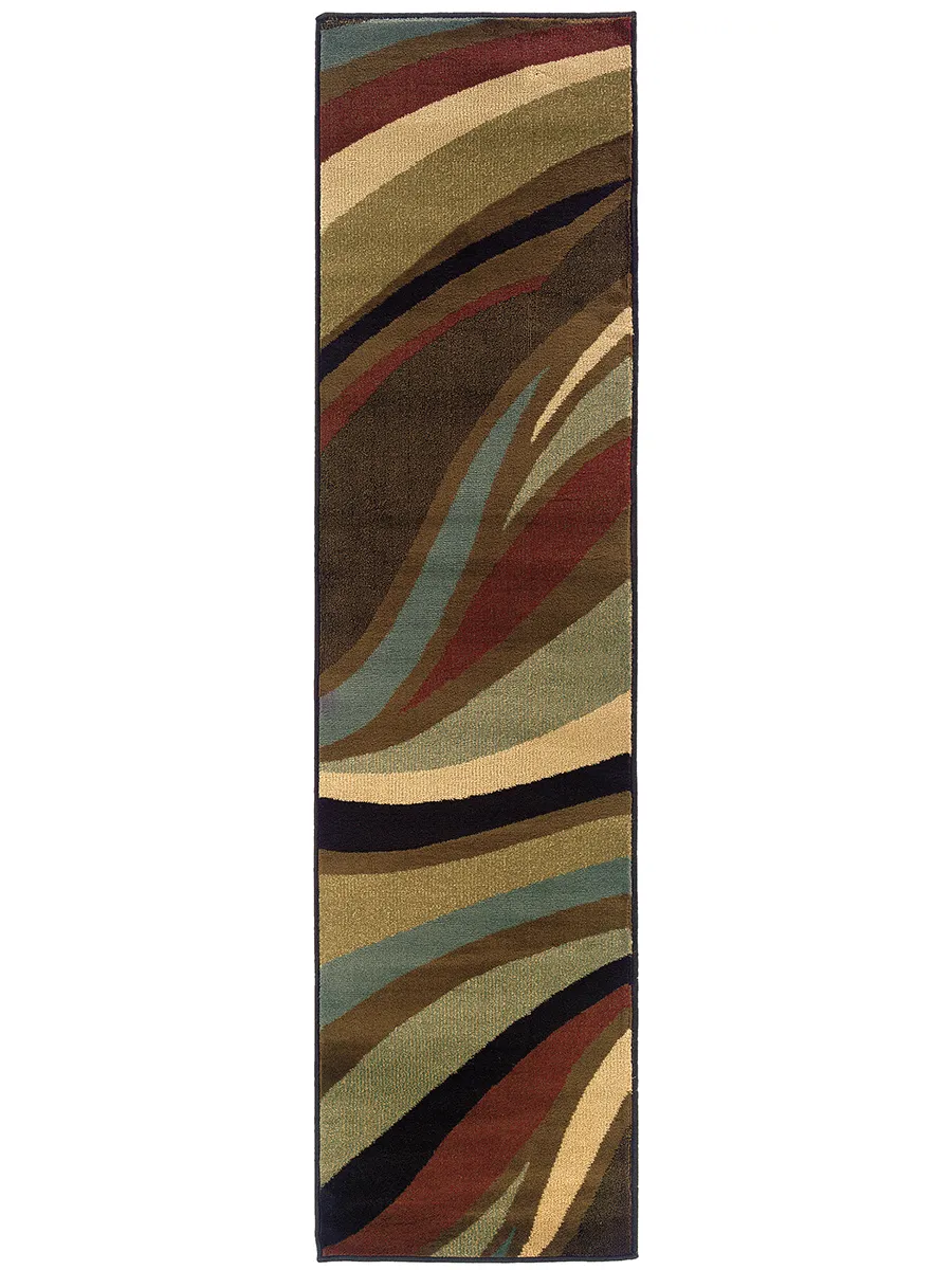 Hudson 1'10" x 7'6" Brown Rug