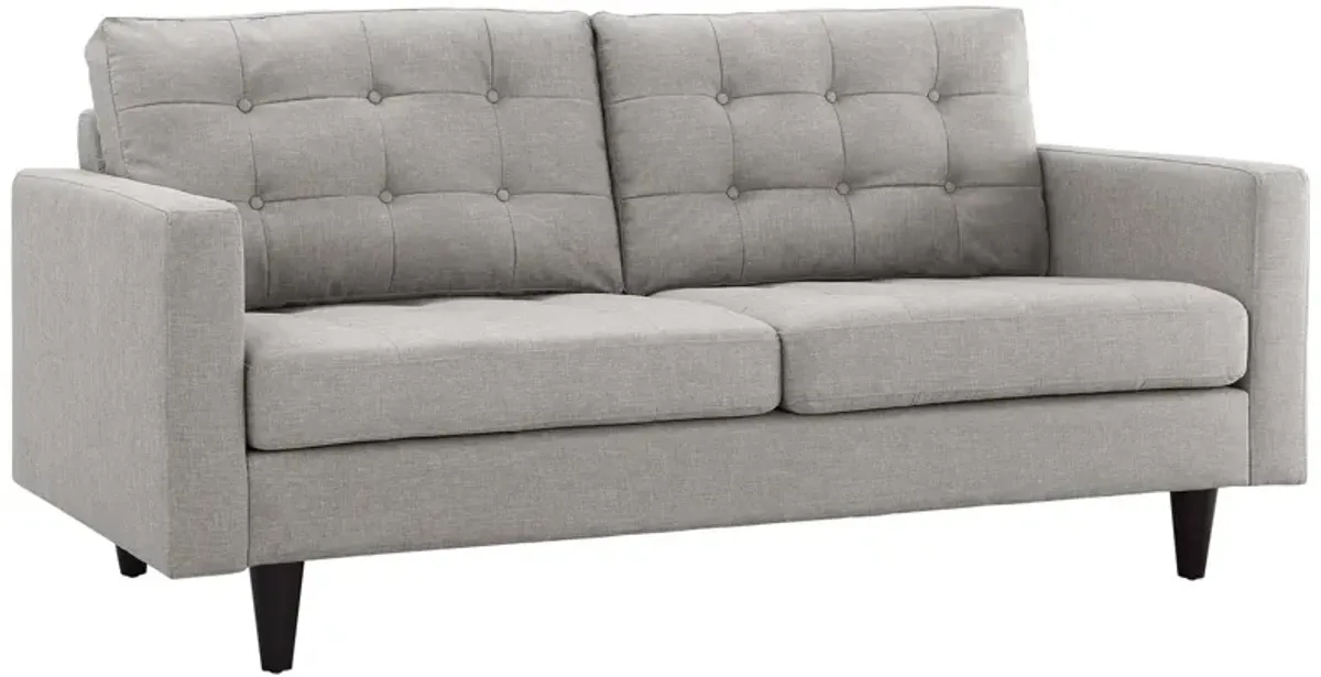 Empress Upholstered Fabric Loveseat