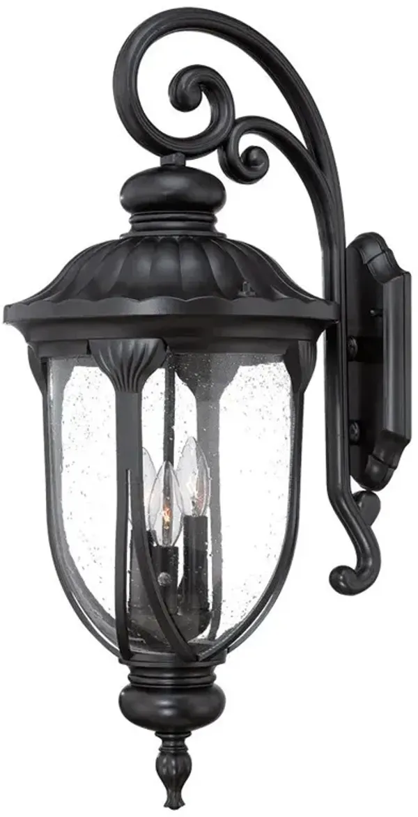 Hivvago Laurens 3-Light Matte Black Wall Light