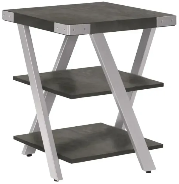 Mirella™ End Table - StoneGray