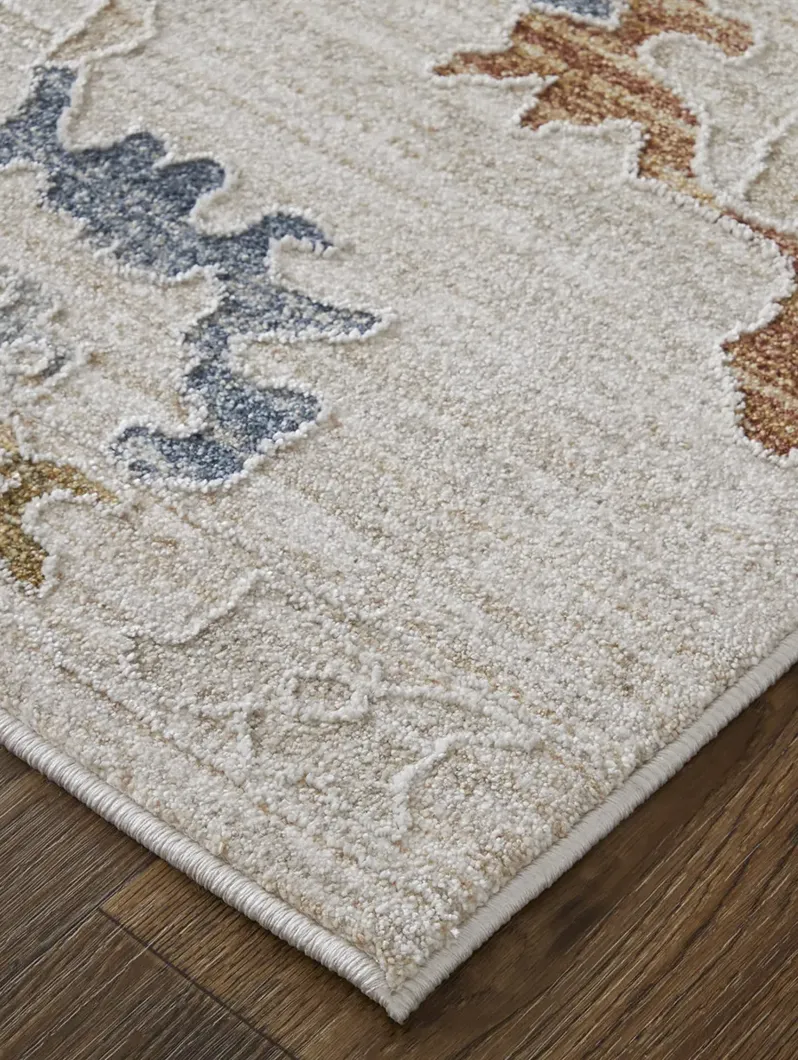 Pasha 39M8F 9'0" x 12'8" Ivory/Blue/Gold Rug